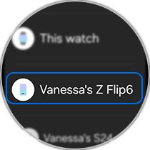 Tap on device