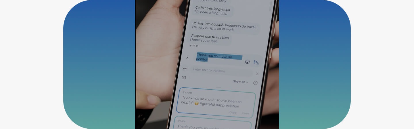 Chat Assist on the Galaxy S24 helps fine-tune the tone and style of your messages, ensuring they convey the intended meaning, regardless of the language.
