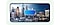 Samsung Galaxy S22 with a picture of a city and a battery icon on the screen.