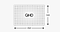 Diagram of QHD (2560x1440) resolution, depicting a denser grid of pixels compared to HD, with labeled dimensions to highlight increased clarity.