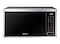 Product shot of microwaves, the front shot showing the white color product with the door closed. microwaves product number MS23T5018AE.