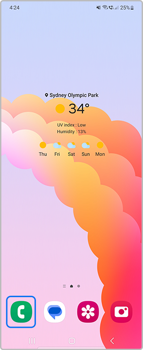 Launch the phone app