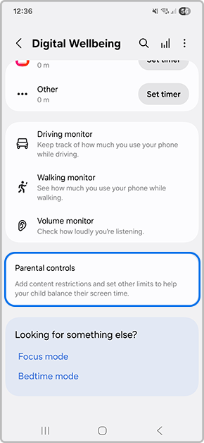 Tap on Parental Controls