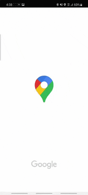 Redirected to Google Maps to provide directions to lost device