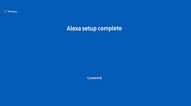 Alexa Setup Complete.