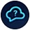 Cloud icon nwith a question mark inside