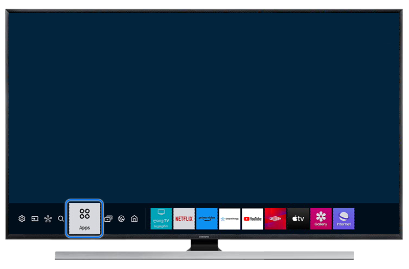 აირჩიე ჩანართი „Apps“