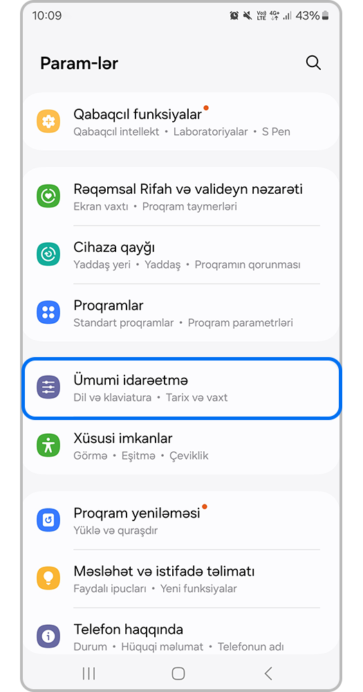 Tətbiqlər-un üzərinə basın;
