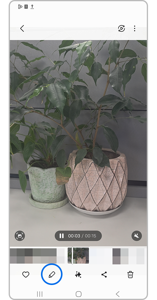 Videonun altındakı redaktə işarəsinin üzərinə basın