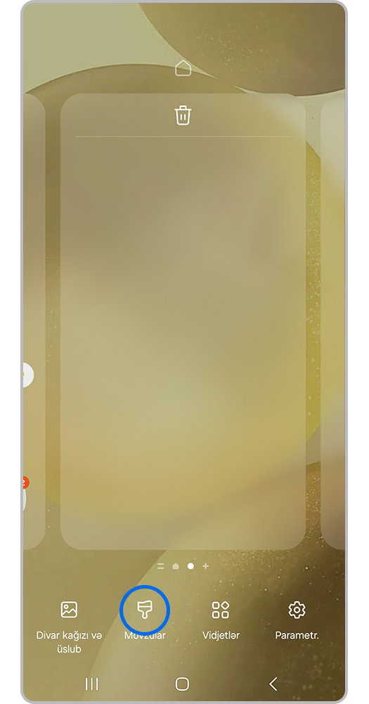 "Mövzular" simgesini vurun