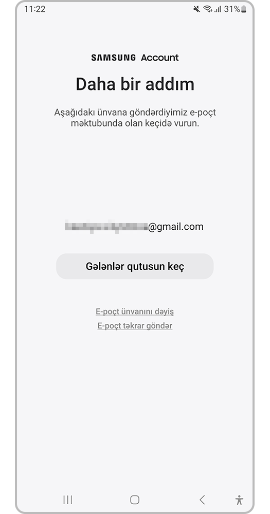 Elektron poçta daxil olun