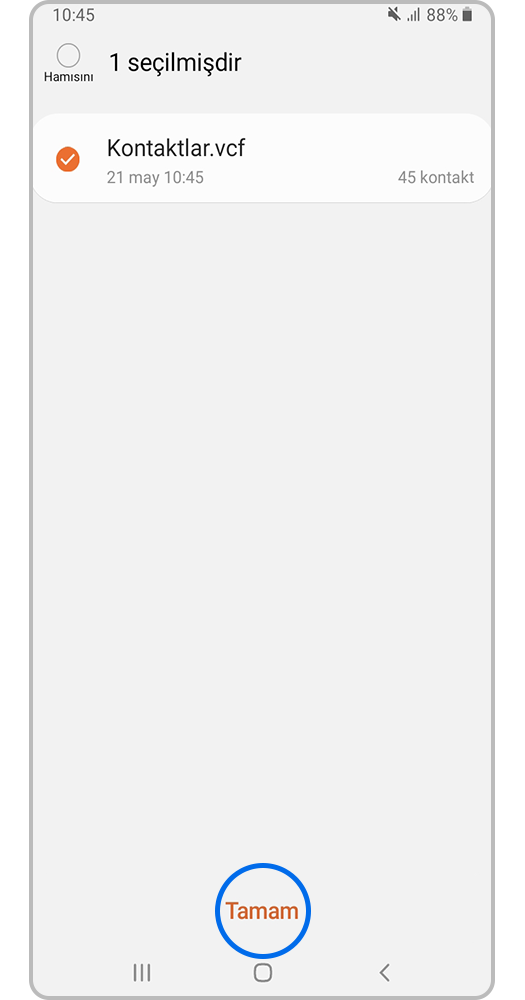 İstədiyiniz faylı seçin və Tamam basın.