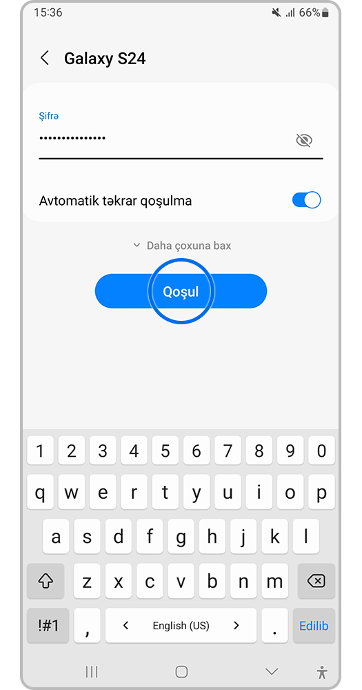 "Qoşul" düyməsini sıxın