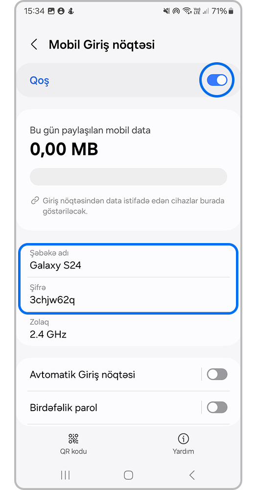 Söndürmək üçün keçidə vurun