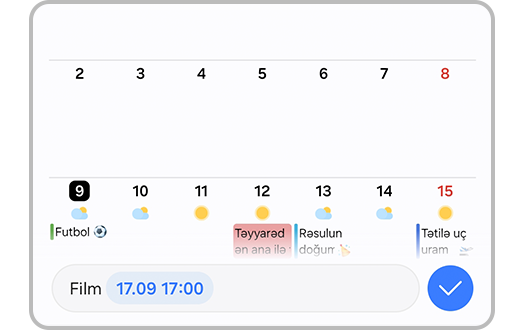 Daxil etmə sahəsində hadisənin təsvirini və vaxtını yazın