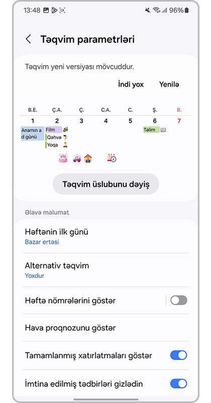 Zəruri əlavə tənzimləmələri quraşdırın