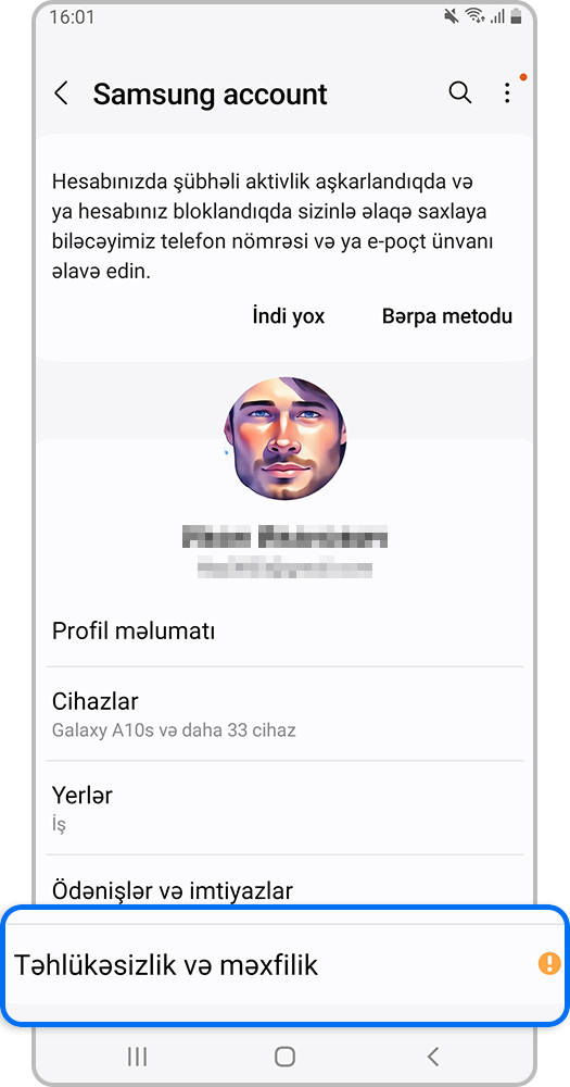 Smartfon ekranı, Tәhlükәsizlik vә mәxfilik açır
