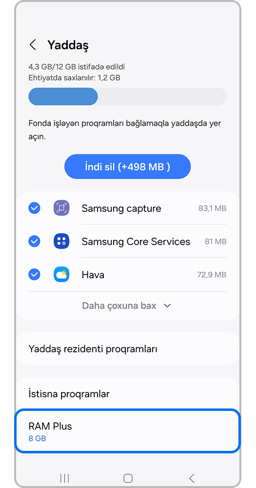 RAM Plus-a keçin