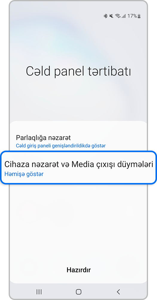 Smartfon ekranı, Cihazları idarəetmə və media məlumatların çıxışı düymələrini