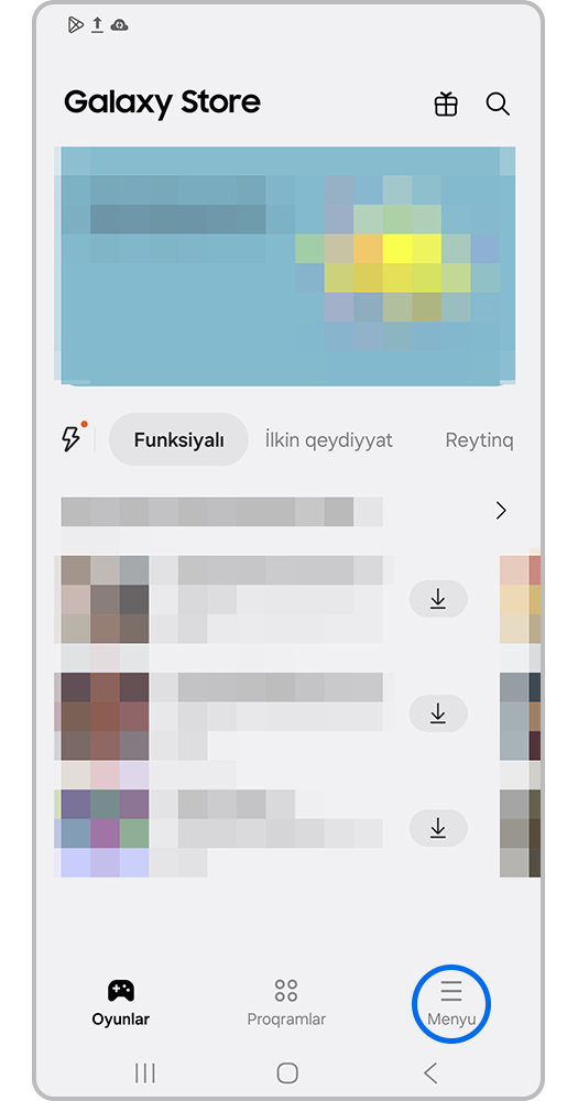 Smartfonun ekranı, bütün tətbiqlər
