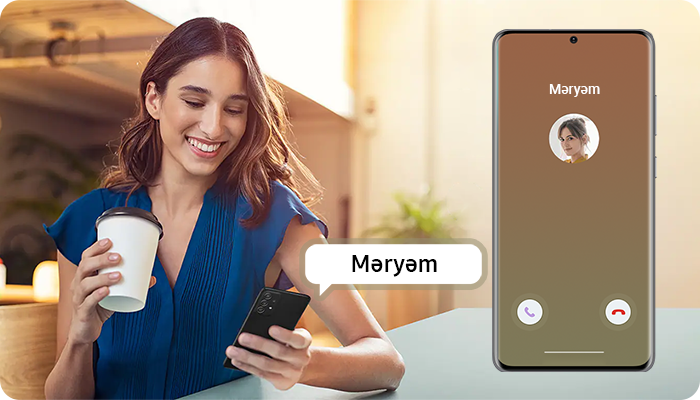Samsung Galaxy abunəçinin adını səsləndirir