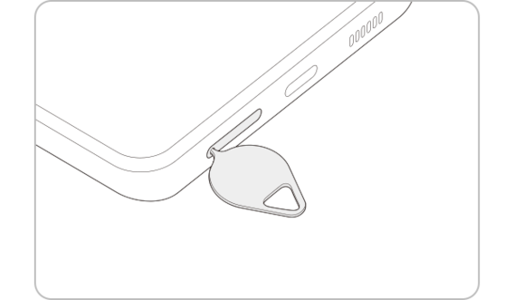 Sim kart tepsisini nazik bir obyektlə açırıq