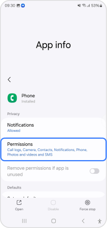 permissions