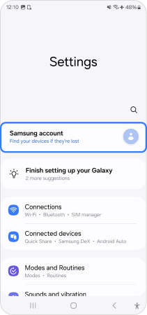 Samsung account