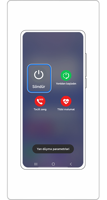 "Söndür"Düyməsini Basın