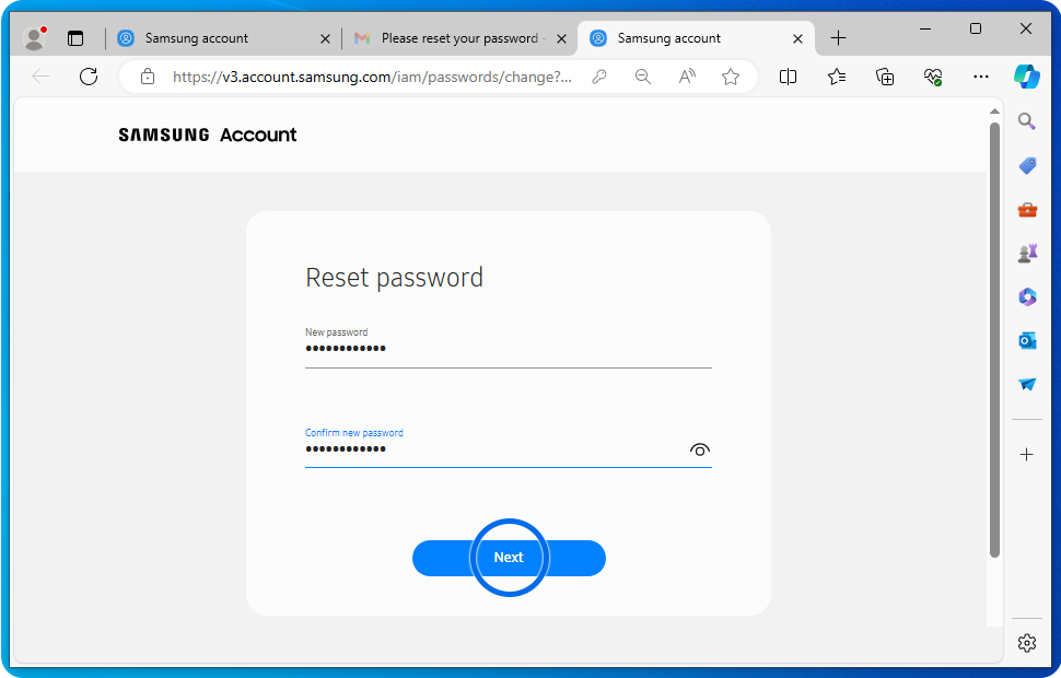 Daha sonra Növbəti düyməsinə basın.