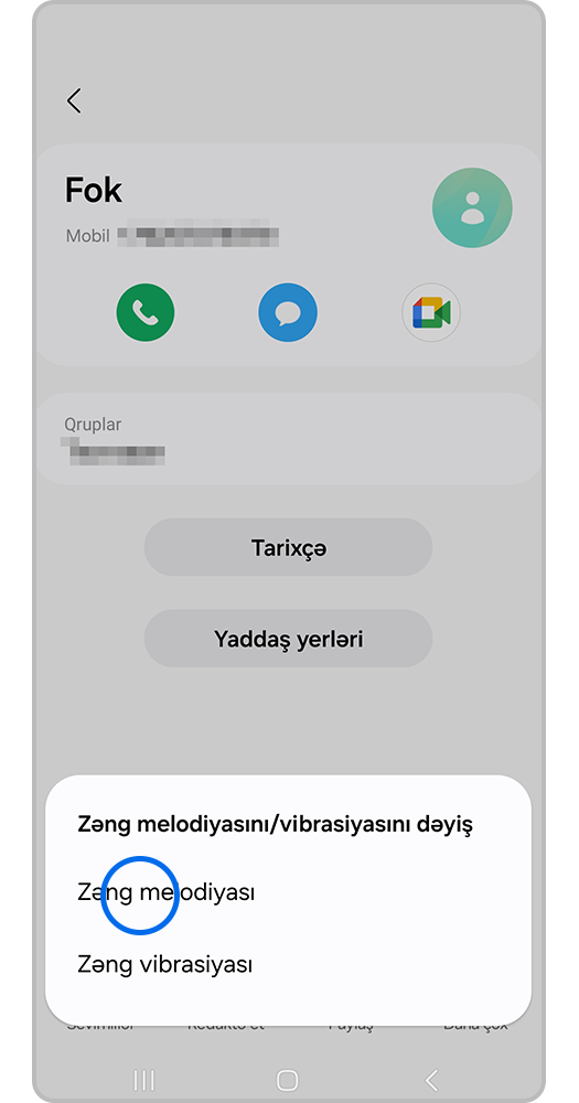"Səs melodiyası"nı açın