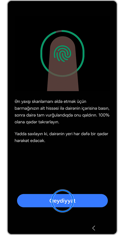 5-ci addım Qeydə al düyməsinə basın.