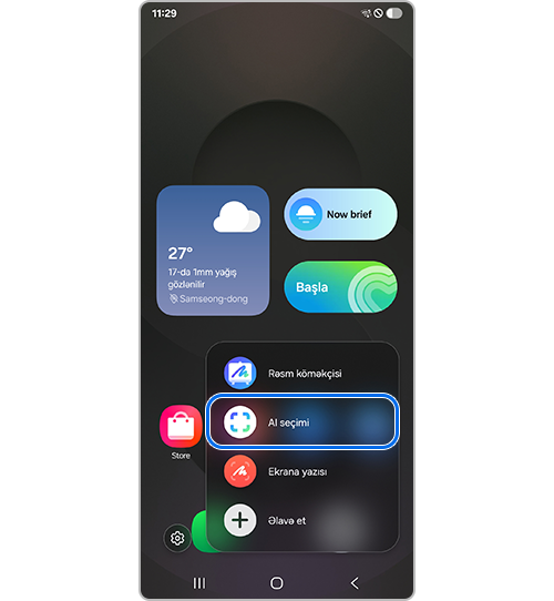 Air command-dan seçin