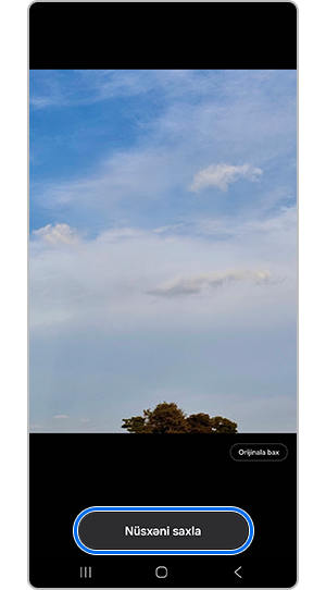 Yaradılmış şəkli yadda saxlayın