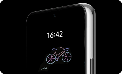 Galaxy telefonunda Always On Display funksiyasının görünüşü.