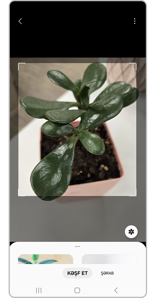 3-cü addım Bixby Vision ilə etmək istədiyiniz hərəkəti seçin