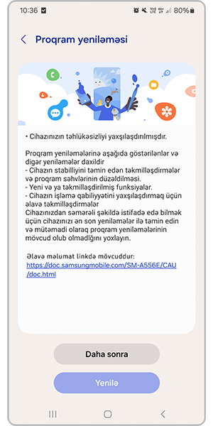 yeni mikroproqram mövcuddursa