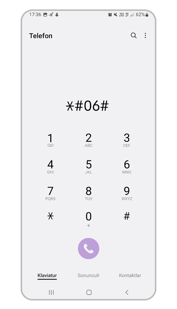 *#06# kodunu yığın