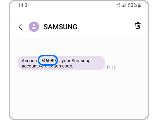 hesaba daxil olmaq üçün sms mesajı