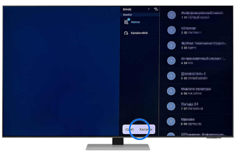Kanalları redaktə et bölməsini seçin.