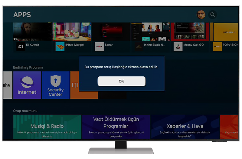Sürətli giriş panelində sola-sağa basaraq işarənin yerini dəyişin