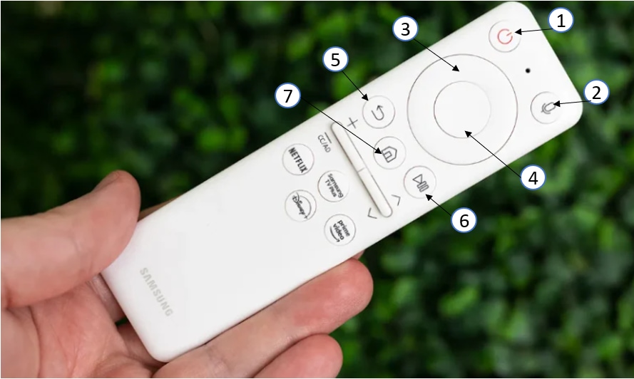 The Freestyle Remote buttons