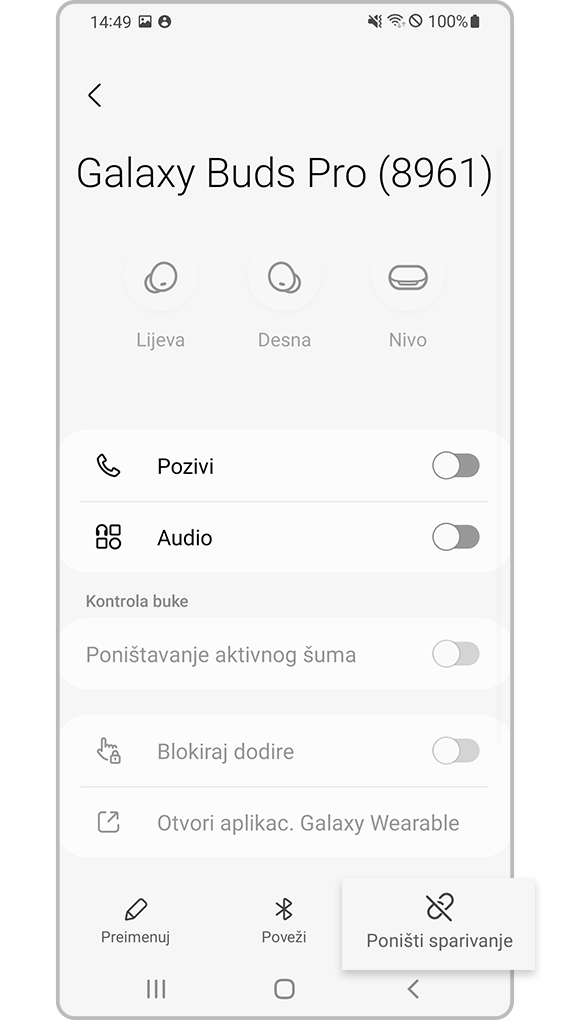 ponovno uparivanje Bluetooth uređaja 4. korak