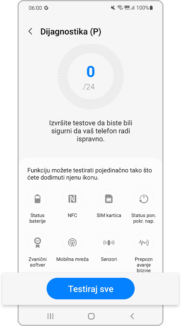 Testiranje sve dijagnostike