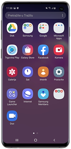 Dodirnite Play Store