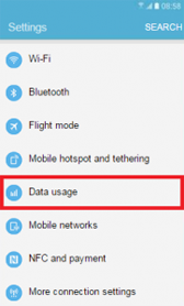 Tap Data Usage