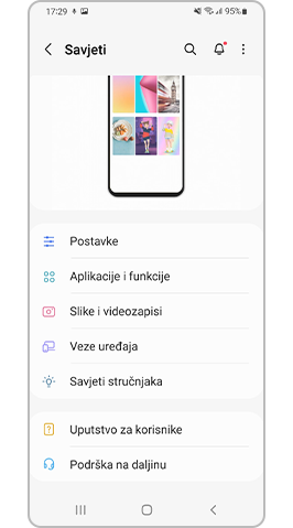 Saznajte kako upotrebljavati ONE UI 4.0 putem značajke Savjeti i korisnički priručnik