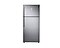 Product shot of Refrigerators. The front shot showing the silver color, flat doors and recessed handles, water and ice dispenser on the left. Refrigerators product number RS68N8231S9.