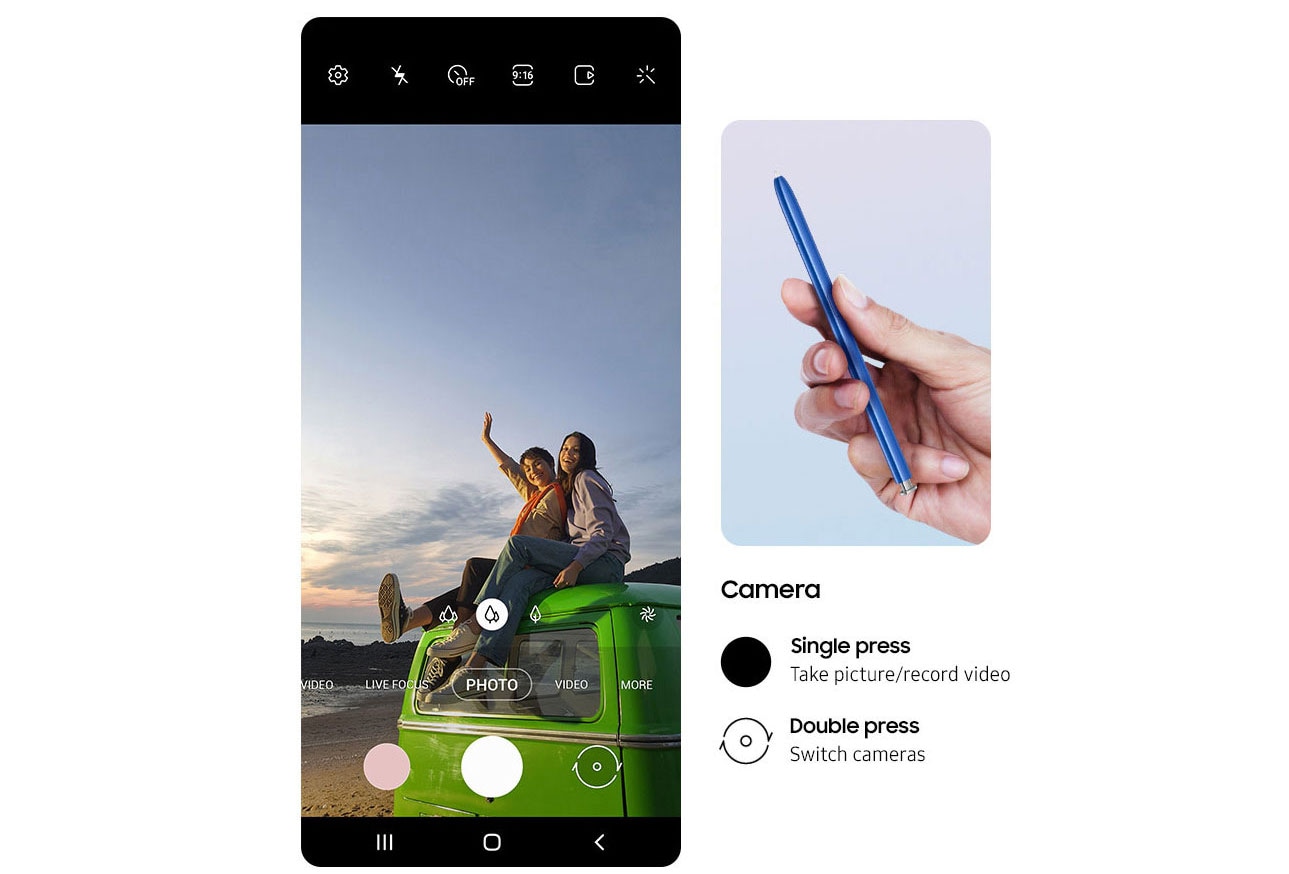 Samsung Galaxy Note10 Lite - S Pen Remote Control Feature Samsung Galaxy Note10 Lite - S Pen Remote Control Feature