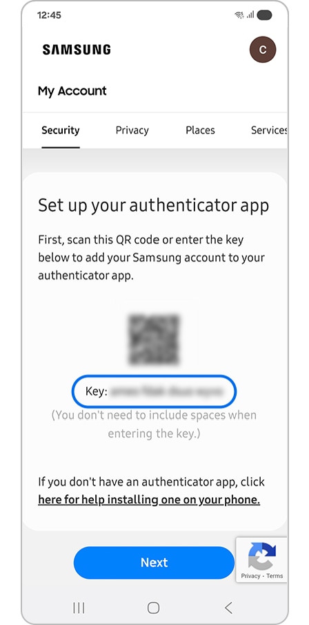 Copying the displayed key code